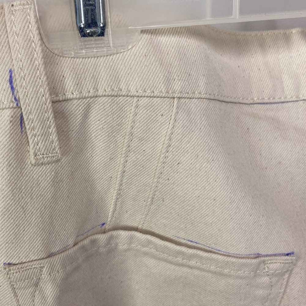 Triarchy Miss Onassis high-waisted jeans off-white sz 30 NWT - raw, sustainable - Picture 7 of 11